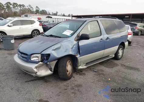 2000 Toyota Sienna Xle z USA, uszkodzony, nr VIN 4T3ZF13C7YU205601